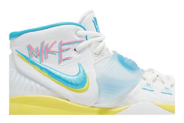 Kids' Sneakers Nike Kyrie 6 90s (GS) White/Opti Yellow-Digital Pink-Blue Fury