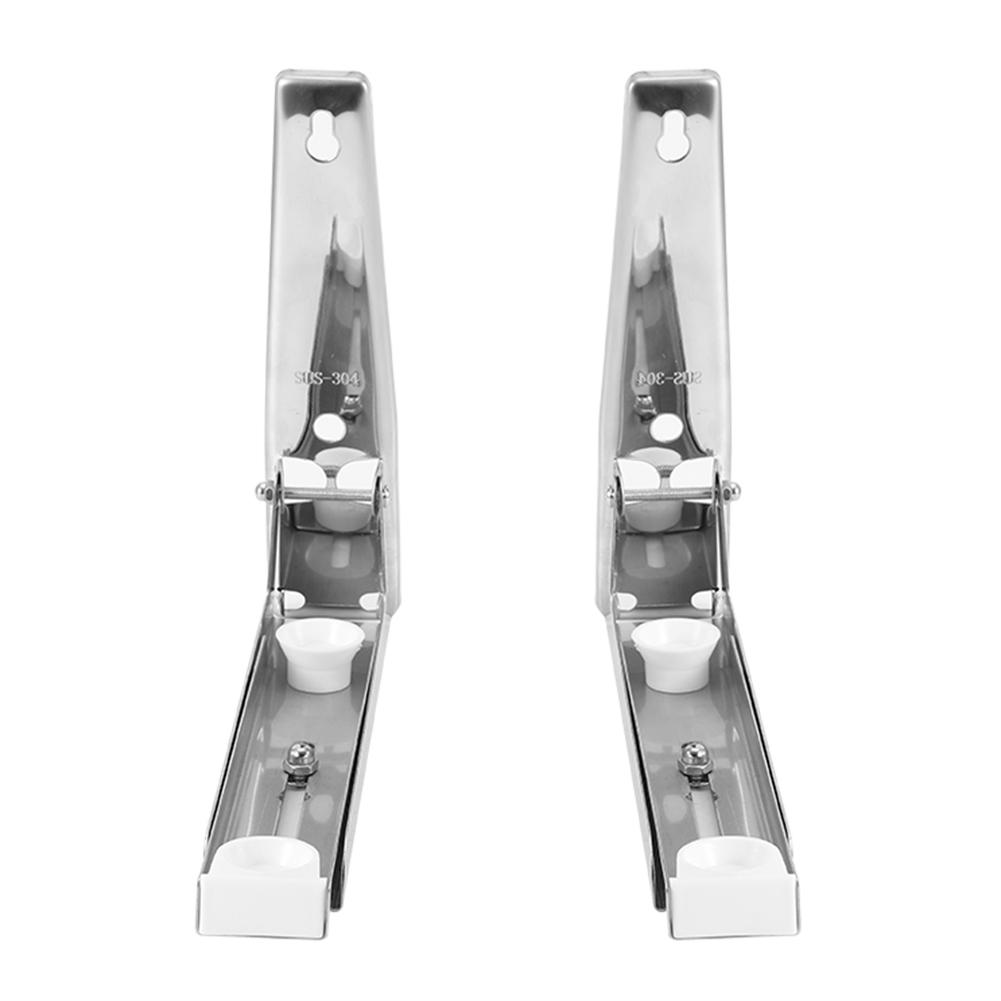 Haushalt 304 Edelstahl Faltbarer Teleskop Mikrowellenofen Wandmontierter Halter Bügel Aufbewahrung