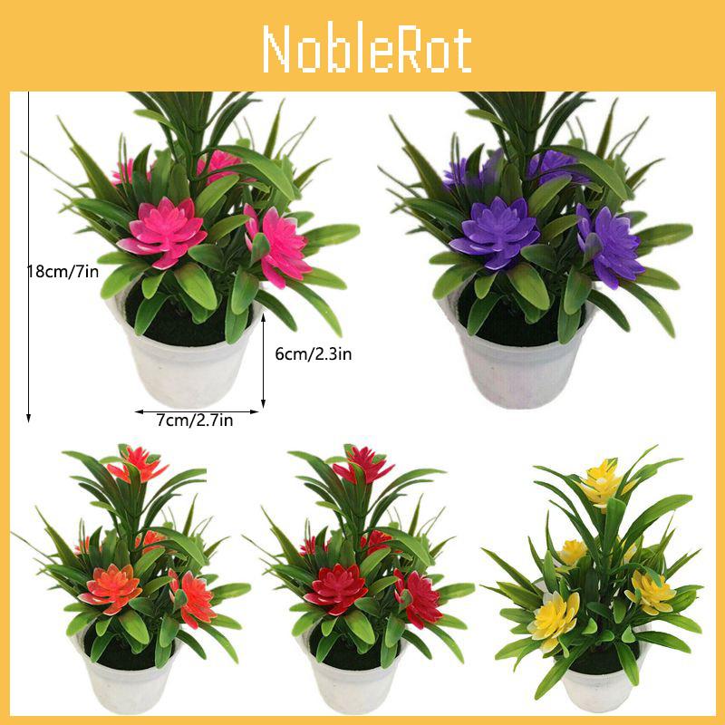 Flower Fake Outdoor False Plants Flowers Artificial Garden Home Decor Pot With