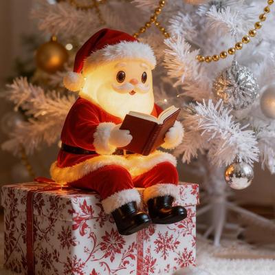 Yousheng Lesen Weihnachtsmann Licht Weihnachtsmann LED Nachtlampe Zuhause Büro Wohnzimmer Schlafzimmer Schreibtisch Dekoration Lampe Weihnachtsgeschenk