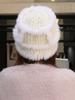 Rabbit Fur Knitted Bucket Hat Women's Autumn and Winter Ear Protection Warm Windproof Wool Hat Winter Hat