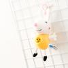 Genuine Peppa Pig George Dinosaur Backpack Charm Keychain Plush Doll
