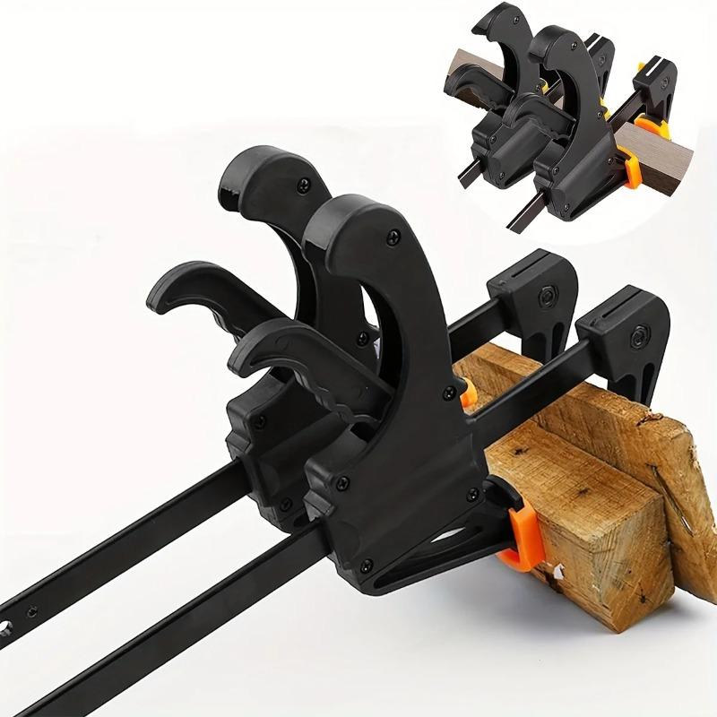 4/6/8/10 Inch Bar Clamps for Woodworking, Quick Grip Clamps Trigger Clamp One Handed Ratchet Clamp, Mini Small Bar Clamp for Craft