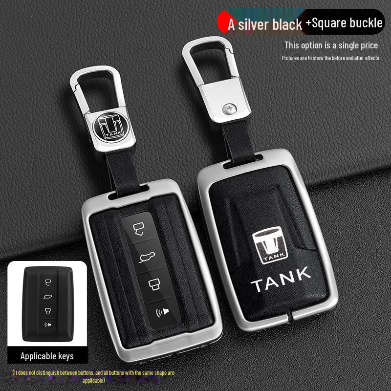 Cyber Ranger City Edition Tank 300 Key Cover: New Standard Metal Shell, Off-Road Version Tank 500 Car Bag Buckle.