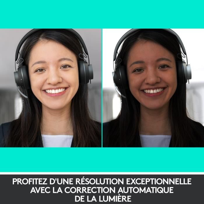 Logitech - webcam ultra hd pro buisiness brio - noir