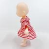 Retro Country Dress, Checkered Red, 10cm Plush Toy, Kigurumi, Accessories, Otaku, Doll, Mascot, Kpopdoll, Costume [Used]