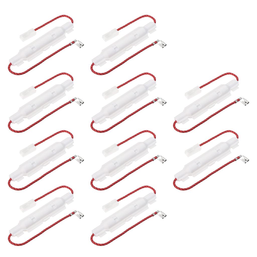 Pack of 10 Microwave Oven Fuses 5KV/0.85A Oven Insurance Microwave Oven Accessory Plastic Texture Easy to Use Cable