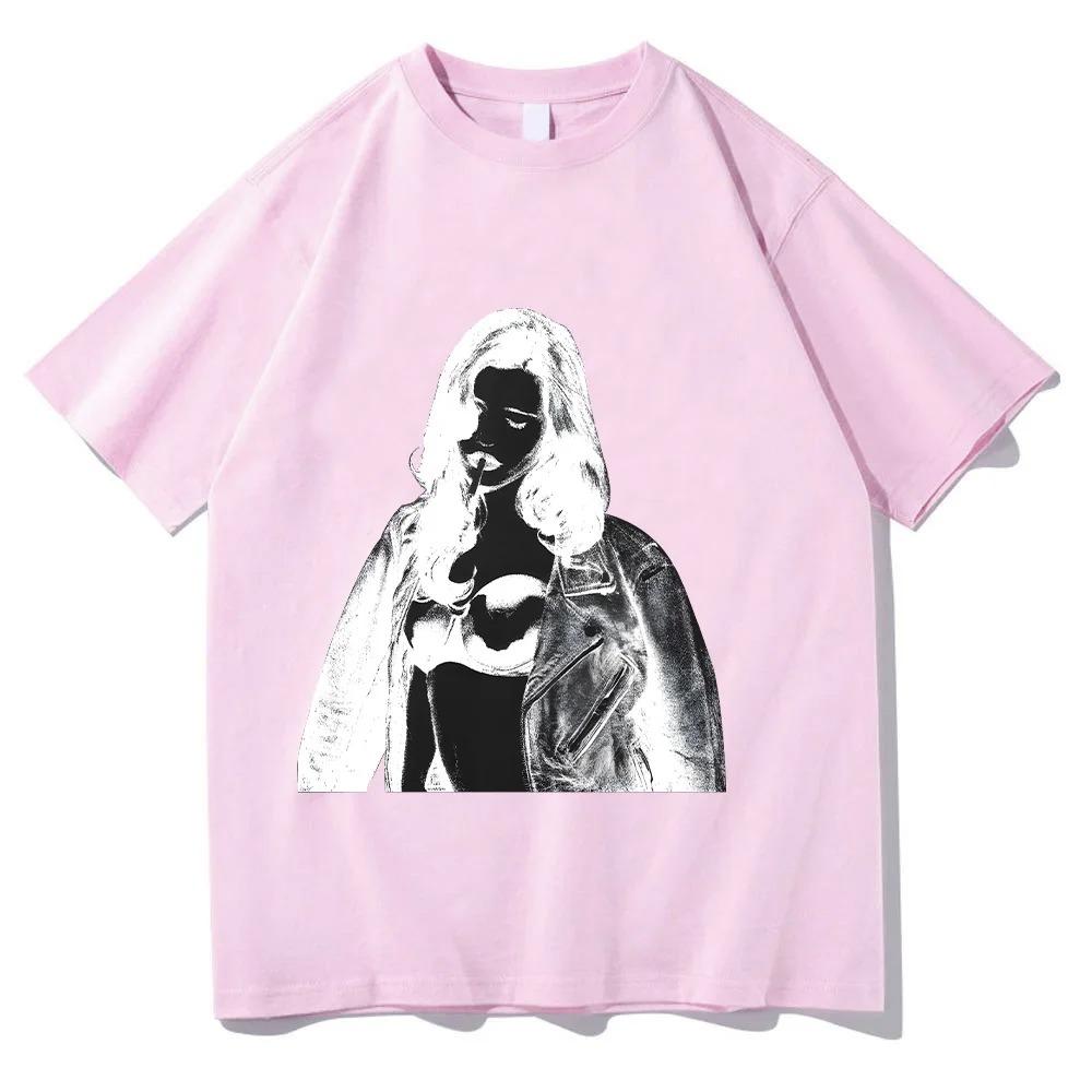 2026 Nessa Barrett Photo Negative Tee Women Men T Shirts Vintage Leisure Tees Short Sleeve O Neck T-Shirt Pure Cotton New Arrival Top