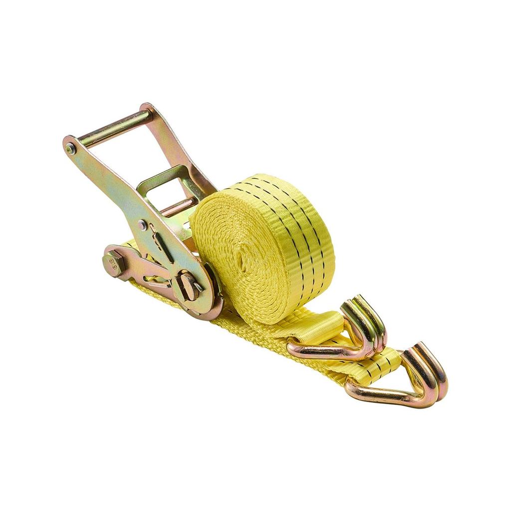 Ratchet Straps, 38.1 mm x 3 m, Heavy Duty Tie Down Straps with Double J Hook, 3000 kg Break Strength, Carry Bag, Tie Down Ratcheting for Moving,