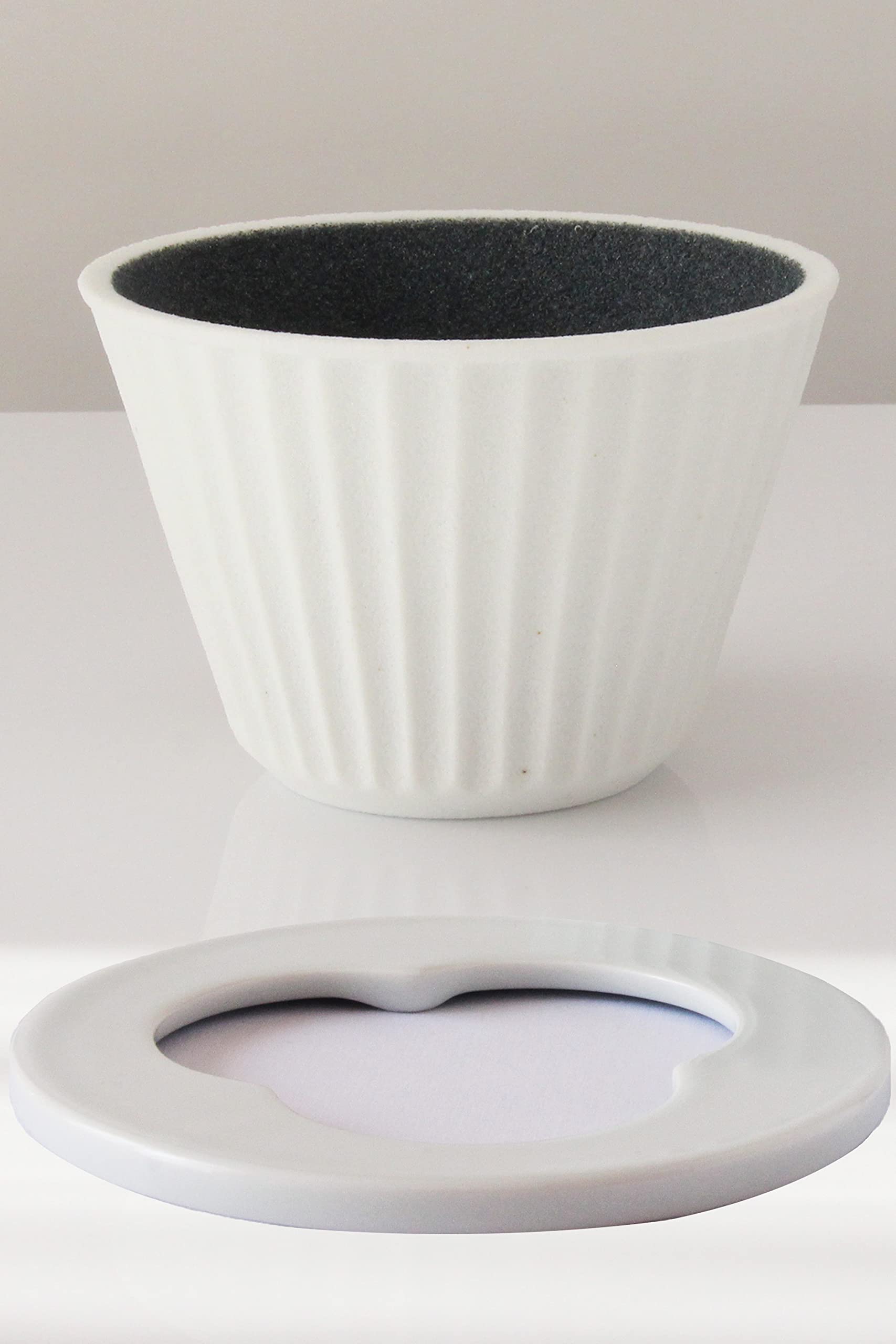

Hasami ware New Ceramic Coffee Filter & Dripper | Paper filterless | White | Coffee Filter | Gift Present EthicalHouse (Basic Set)