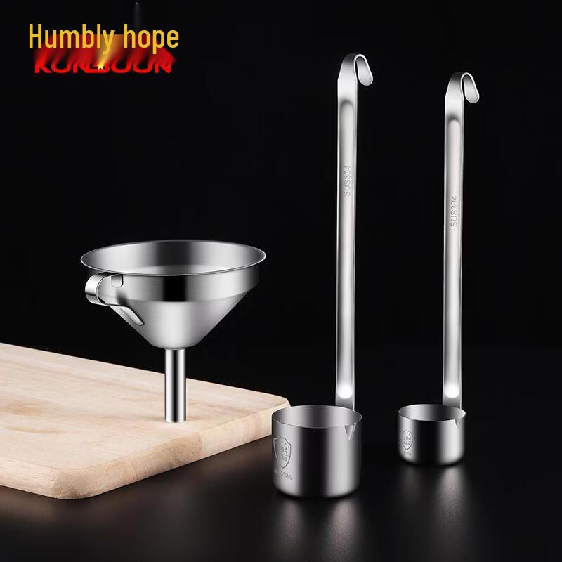 Qianxing 304 Stainless Steel Funnel Set with Filter
