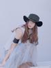 Poejidam Leopard Fedora In Black Fringe