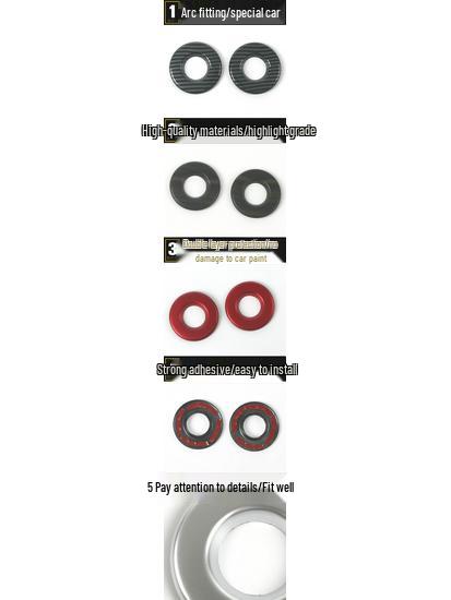Decorative Frame for HR-V 22 Models: Rear Reading Light Cover and Third Row Sequin Sticker