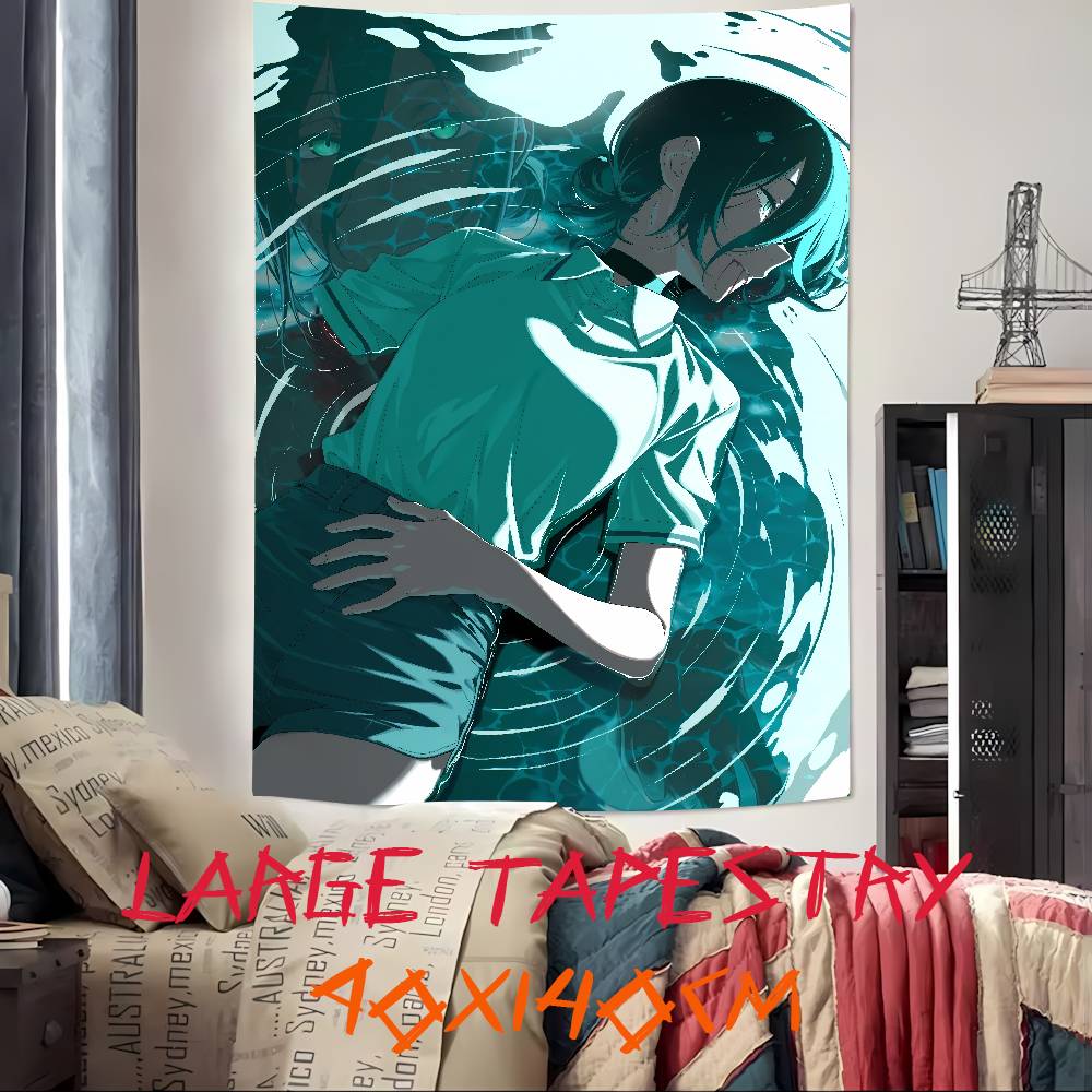 New Movie Pretty Hot Girl Reze Tapestry Decoration Bedroom Dormitory Background Cloth Holiday Home Living Room Club Tapestry