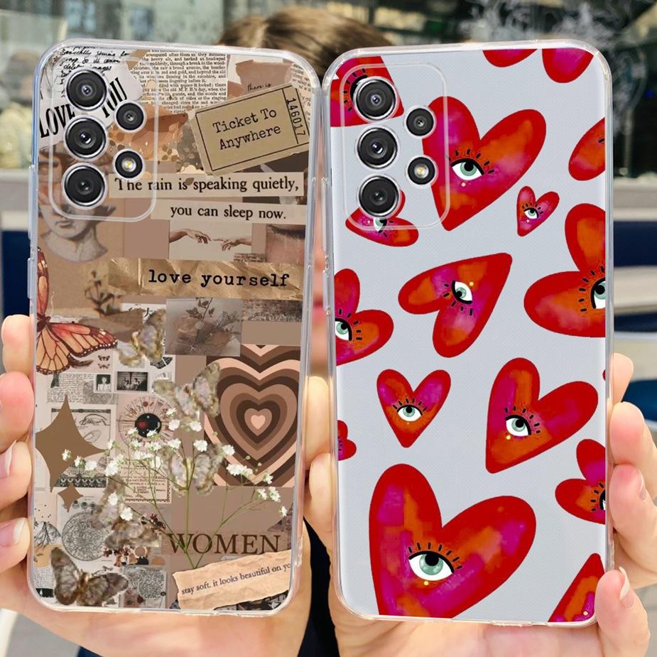 For Samsung Galaxy A32 4G Case Sm-A325F Soft Silicone Stylish Painted Cover Case For Samsung A32 A 32 5G A326B Back Cover Bumper
