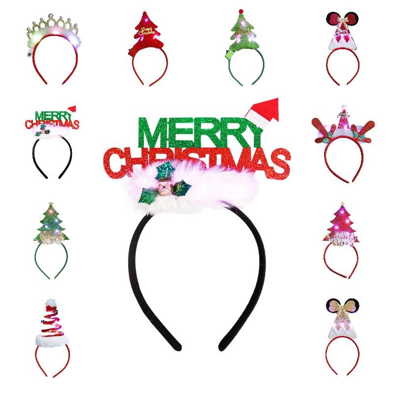 Merry Christmas Letter Crown Headband For Holiday Parties