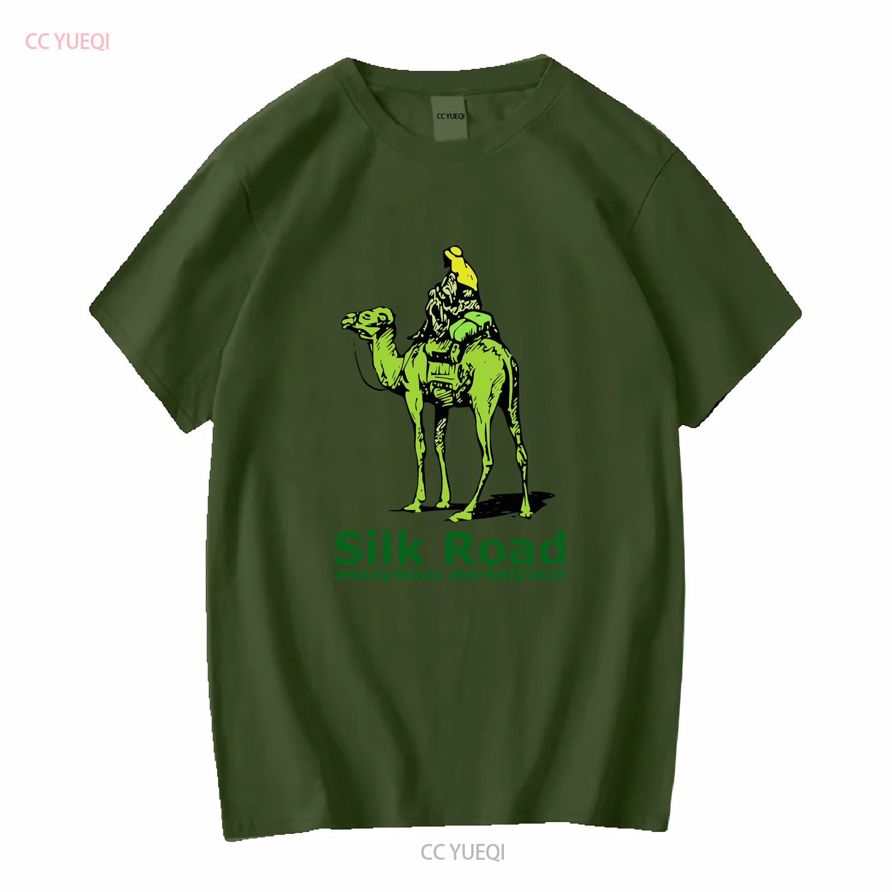 

Silk Road Marketplace T Shirt White vintage Washed Unisex Slightly homme designer clothes Versatile graphic Soft streetwear L