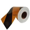 20cm*3M Waterproof Reflective Tape Yellow-Black Left Or Right Adhesive High Visibility Caution Warning Safety Reflectors Sticker