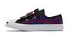 Jack Purcell Hook and Loop Low Top Kids' Skateboarding Shoes Black Red Children Aged 3 7 Years Old 366489C
