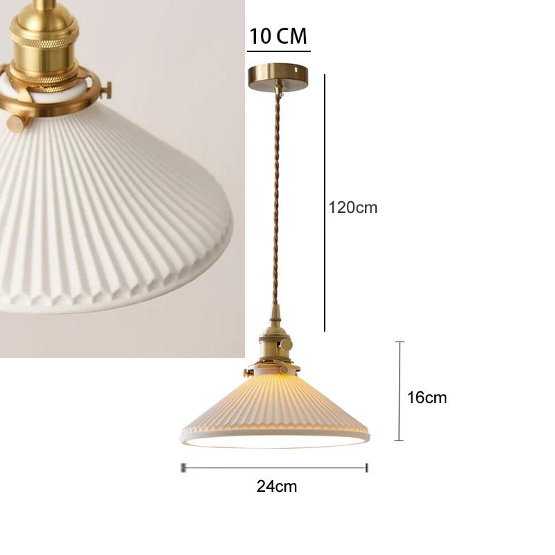 

Керамический подвесной светильник Обеденный зал Кухонный остров Подвесная лампа Гостиная Бронзовый Ретро Потолочная люстра Лампа для спальни Гостевой дом