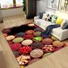 Vegetable Grains Spice Fruit Seasoning Area Rug,Carpet Rug for Living Room Bedroom Sofa Doormat Kitchen Decor,Non-slip Floor Mat