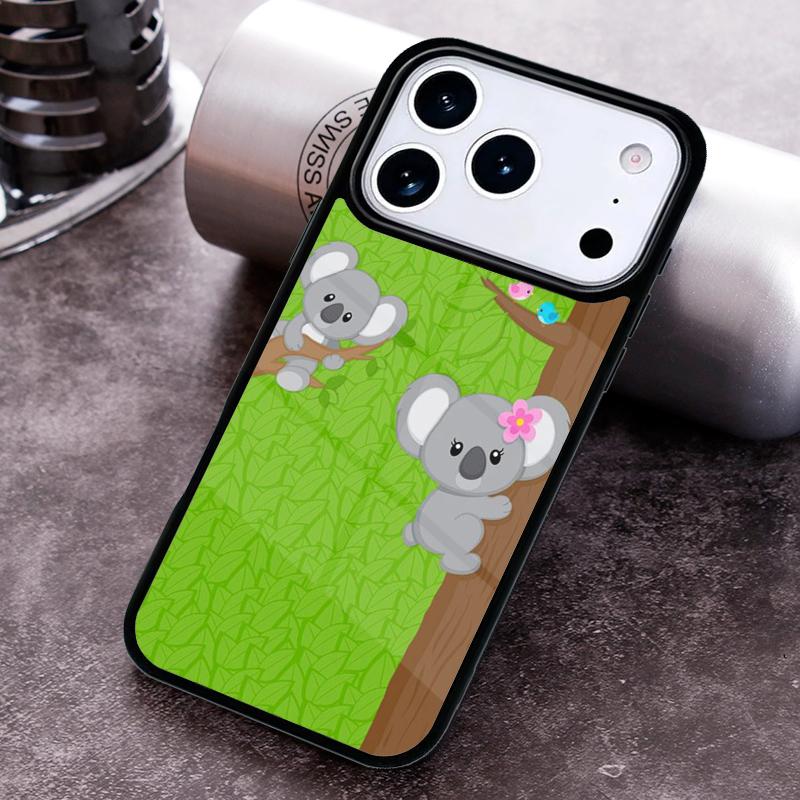 Cartoon Australian Koala Phone Case For iPhone 17 16 15 14 13 12 11 Pro Max Plus 17Air Soft Silicone Cover