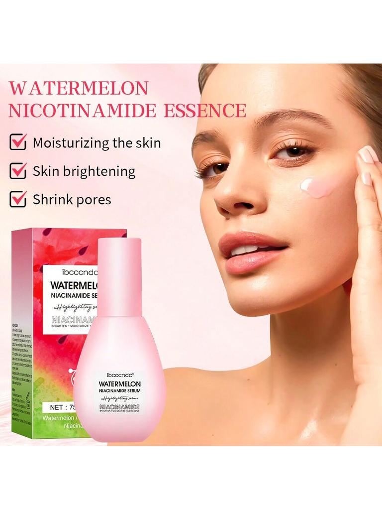 1pc Nicotinamide Essence 75ml Watermelon Bulb Brightening Essence Facial Essence