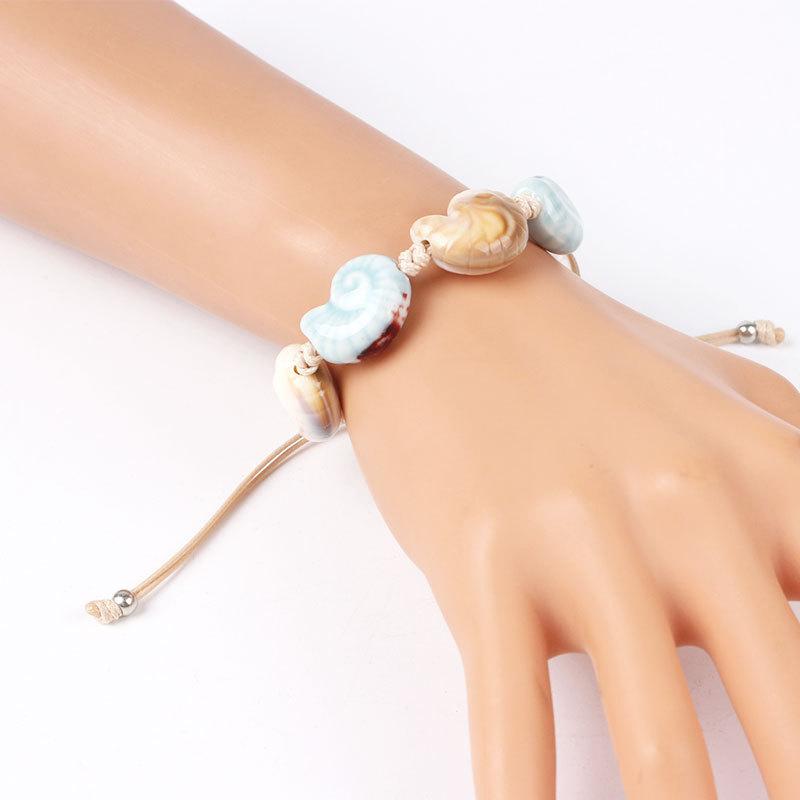 Mode Acryl Damenarmband Ethnischer Stil Buddha Perlen Armband Damen Acryl Armband Schmuck