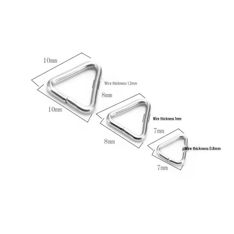 Draymond Stainless Steel Open Triangle Buckle Hooks