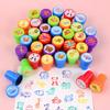10pcs Cartoon Animal Unicorn Self-ink Stamps Toy Kids Birthday Party Favors Goodie Bag Pinata Fillers Boy Girl Christmas Gift