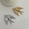 Stainless Steel Swallow  Brooch Copper Birds Badge Vintage Peace Dove Pin  Gift