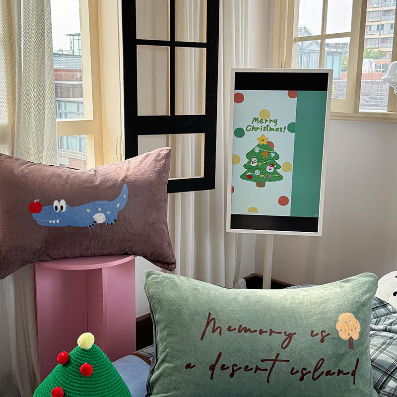 Winter Thickened Milk Velvet Girlish Heart Dog Bed Set (4-piece, Coral Fleece, Large Print Teacup Size)