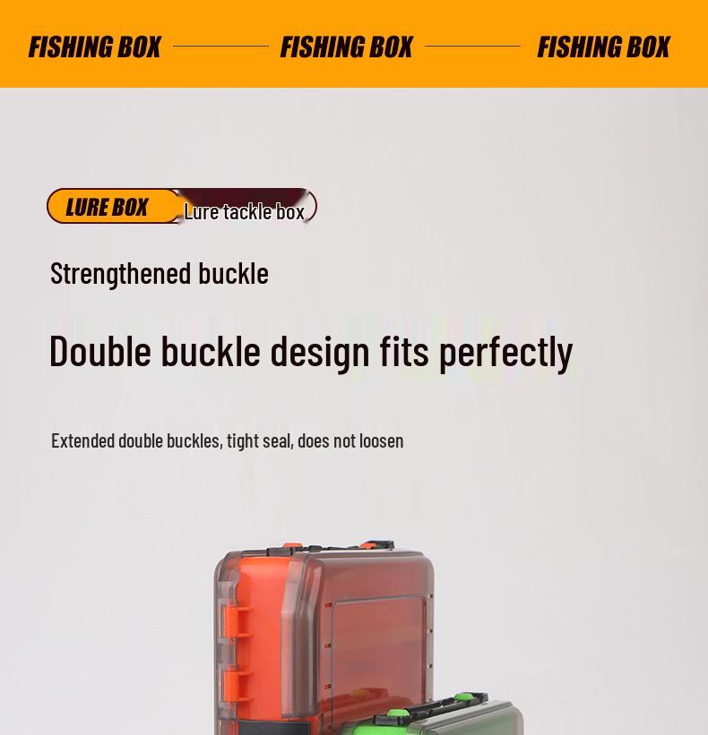 Zweischichtige doppelseitige Angelköder-Aufbewahrungsbox