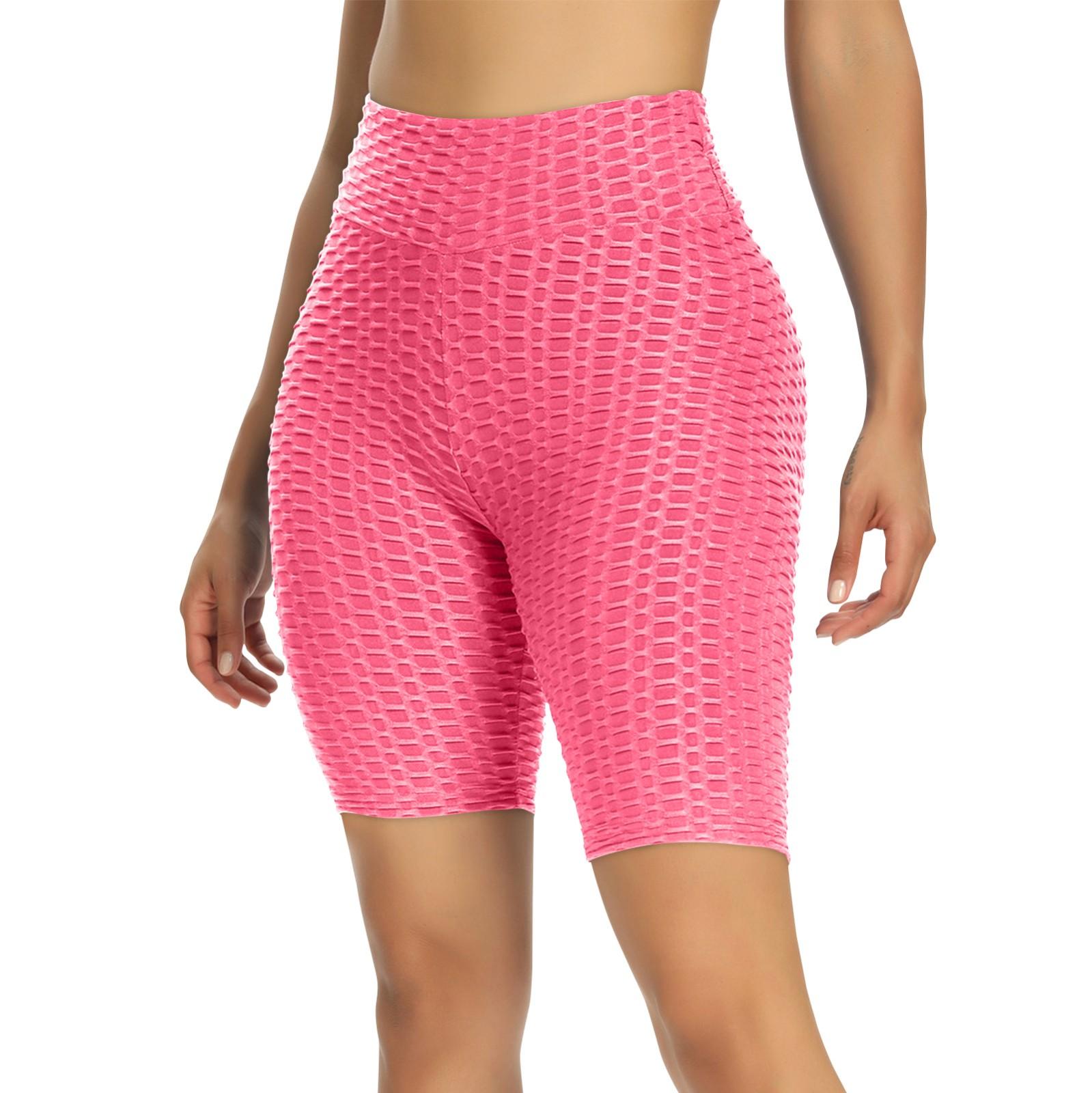 

Women s Sexy Capris, Yoga, Fitness, Peaches,buttocks, Bubble Sports Leggings, No Pockets M рожевий