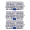 3 Box 150pcs Brooch Buttons White Daisy Shape Seamless Detachable Decorative Brooch Pins for