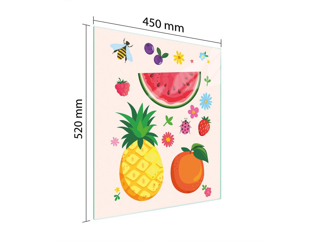 SZKLANA DESKA DO KROJENIA 45x52 OWOCE
