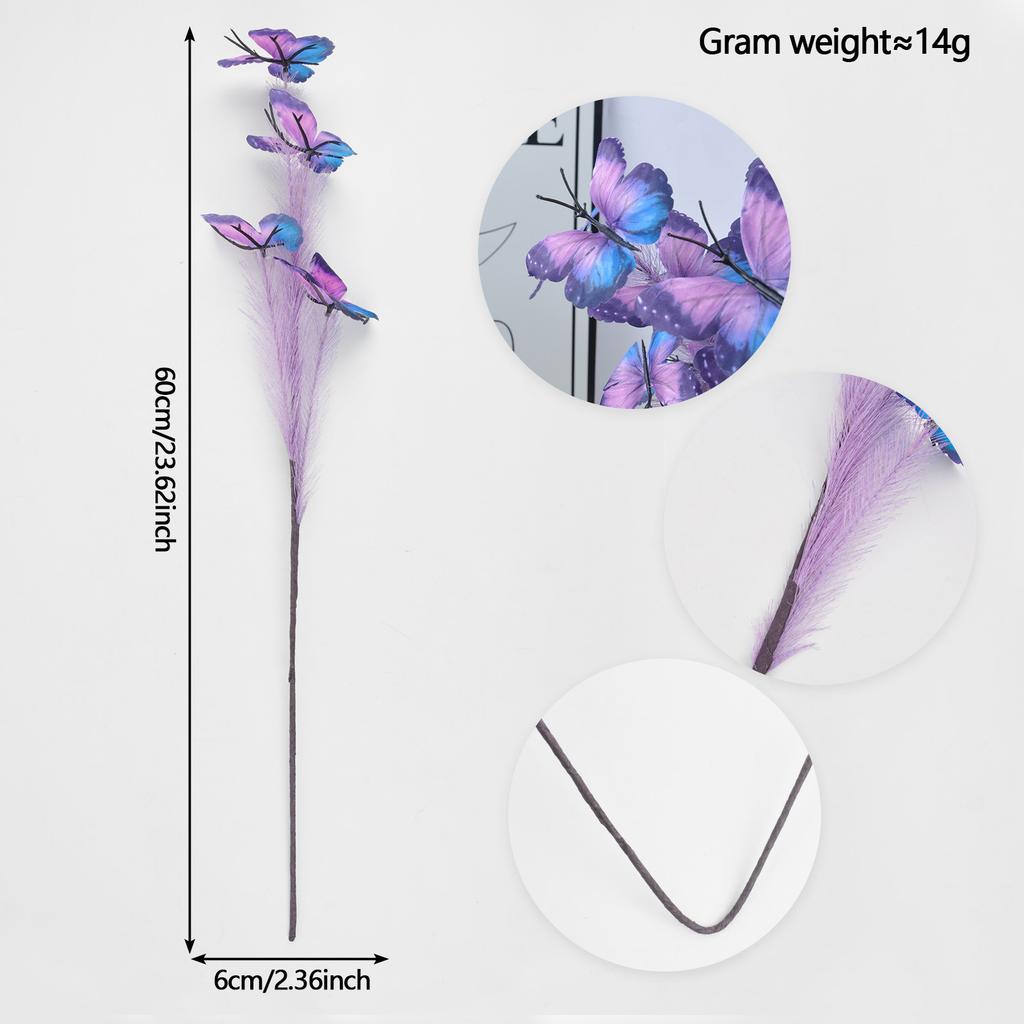 An artificial butterfly branch used for weddings, family offices, parties, decorating vases, and floral arrangements