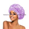 Women's Satin Wide-Brim Nightcap for Hair Care & Styling