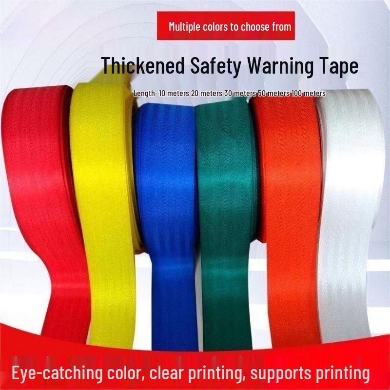 Heavy-Duty Canvas Safety Warning Barrier Tape