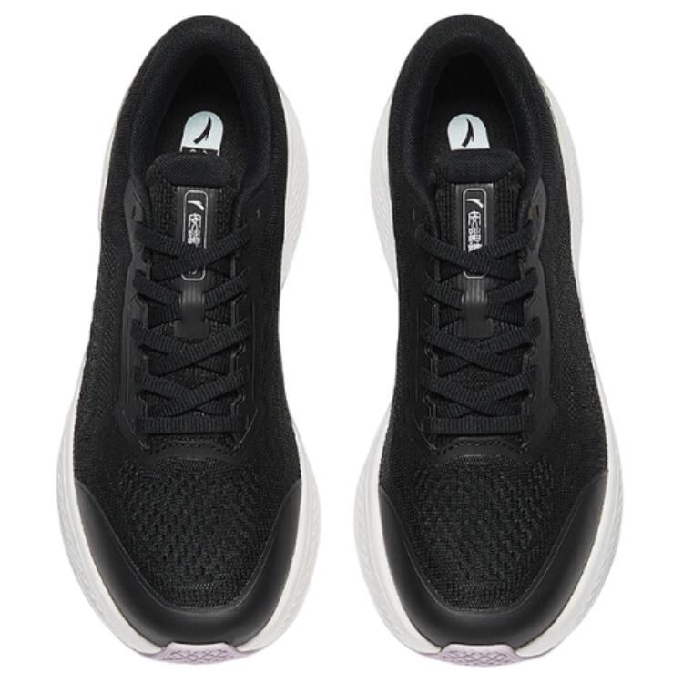 Anta Divine Run 11 Cushioning, Wear Resistant Low top Training Shoes Women's Black White 122527718-1