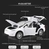 1:Model auta z tlakové slitiny Model X v měřítku 24, stahovací vozidlo se světly a hudbou, dekorativní, mini autíčka, hračky pro děti, dárek pro přítele