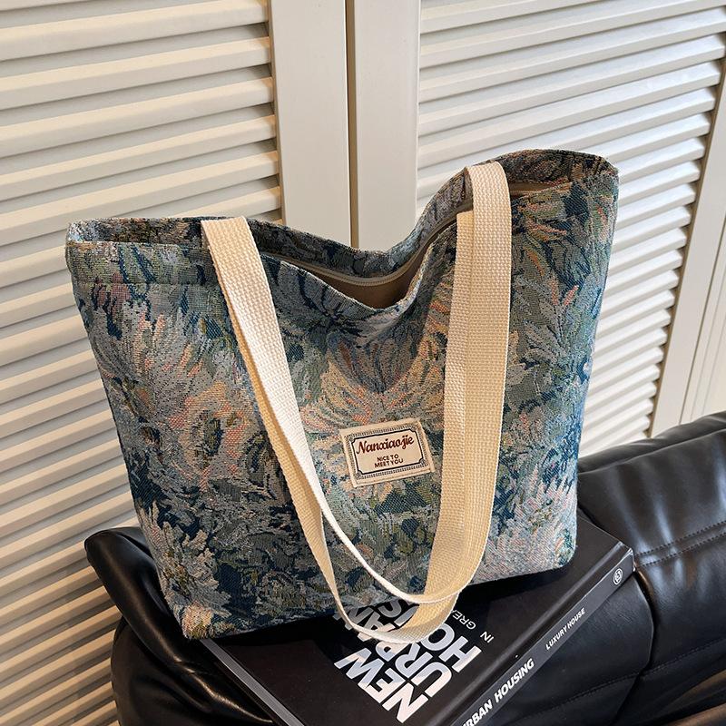 

New Niche Tote Canvas Bag Large Capacity Tote Canvas Bag Hand Portable Gift Creative Advertising Bag