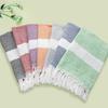 Turkish Cotton Tassel Beach Towel - Absorbent, Customizable, Versatile for Bath or Sun Protection