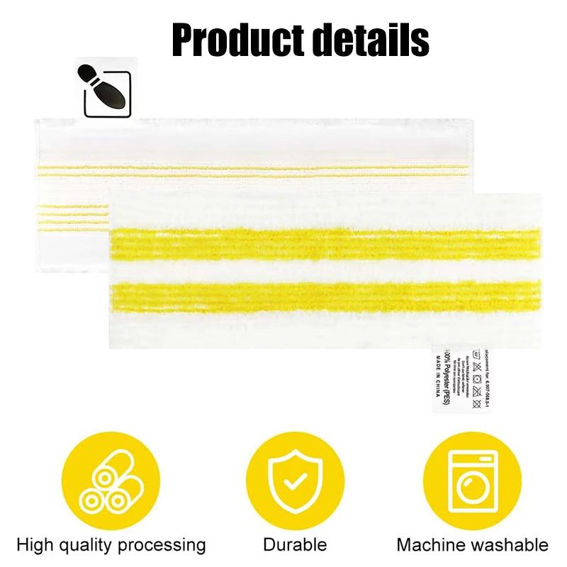 For Karcher EasyFix SC2 SC3 SC4 SC5 Handheld Vacuum Cleaner Parts Microfibre Washable Steam Mop Rags Mop Pads Accessories