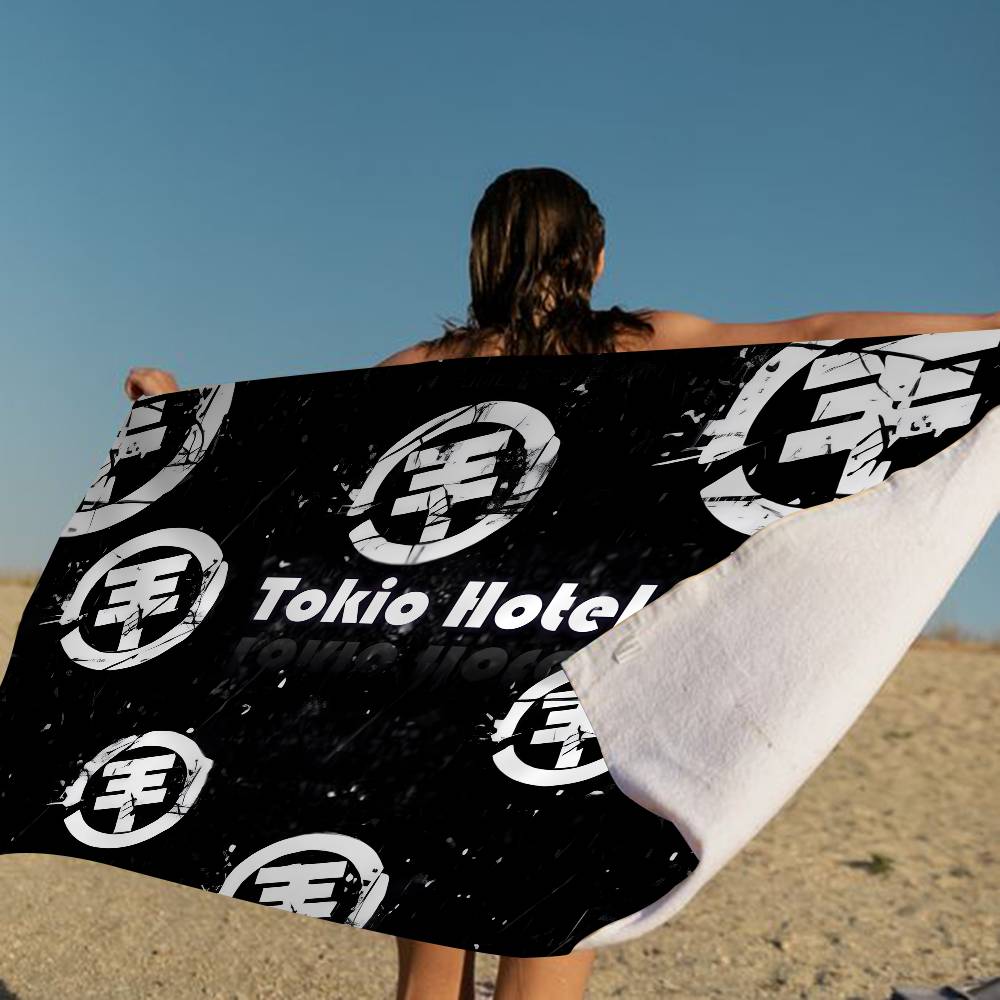 Tokio Hotel Band Beach Towel Colorful Bath Towels For Girl Microfiber Quick Dry Custom Sand Free Beach Yoga Spa Gym Pool