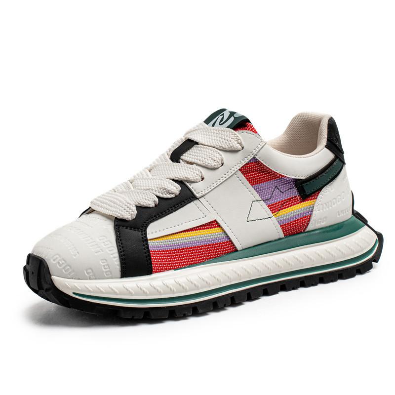 Breathable Men Casual Shoes 2026 Autumn New Outdoor Non Slip Platform Sneakers Height Increase Comfort Lace Up Vulcanized Shoes