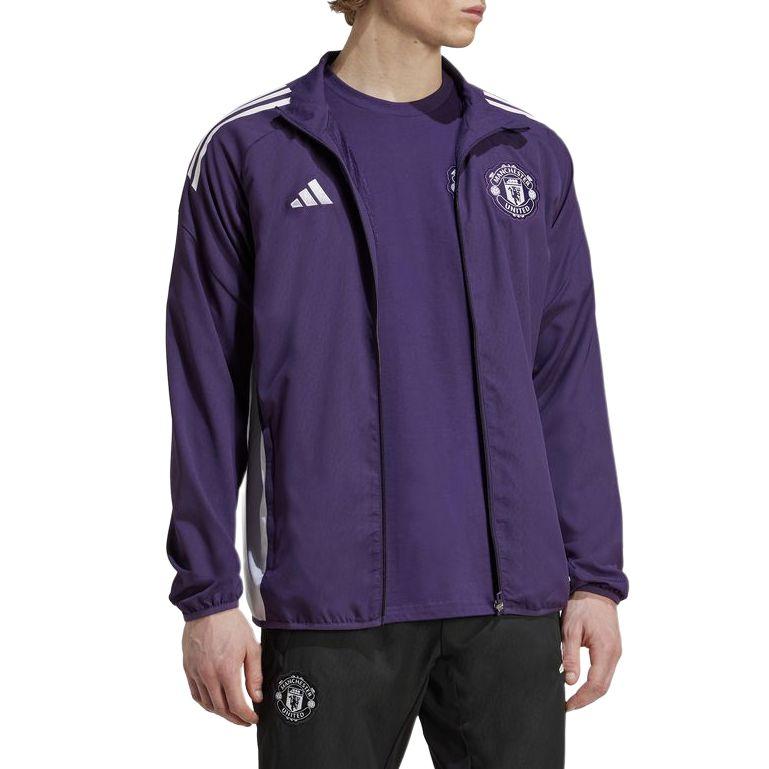 Adidas Manchester United Tiro 2025/26 Season Football Moisture-Wicking Woven Athletic Zip-Up Jacket Men jackets JP3107