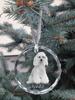 Poodle - crystal bauble with a photo, dog photo in crystal, personalized Christmas tree ornament by Art-Dog brand