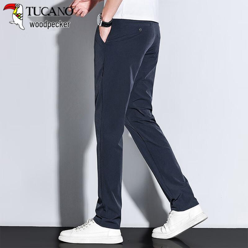 TUCANO Men's All-Season Business Casual Straight-Leg Stretch Pants