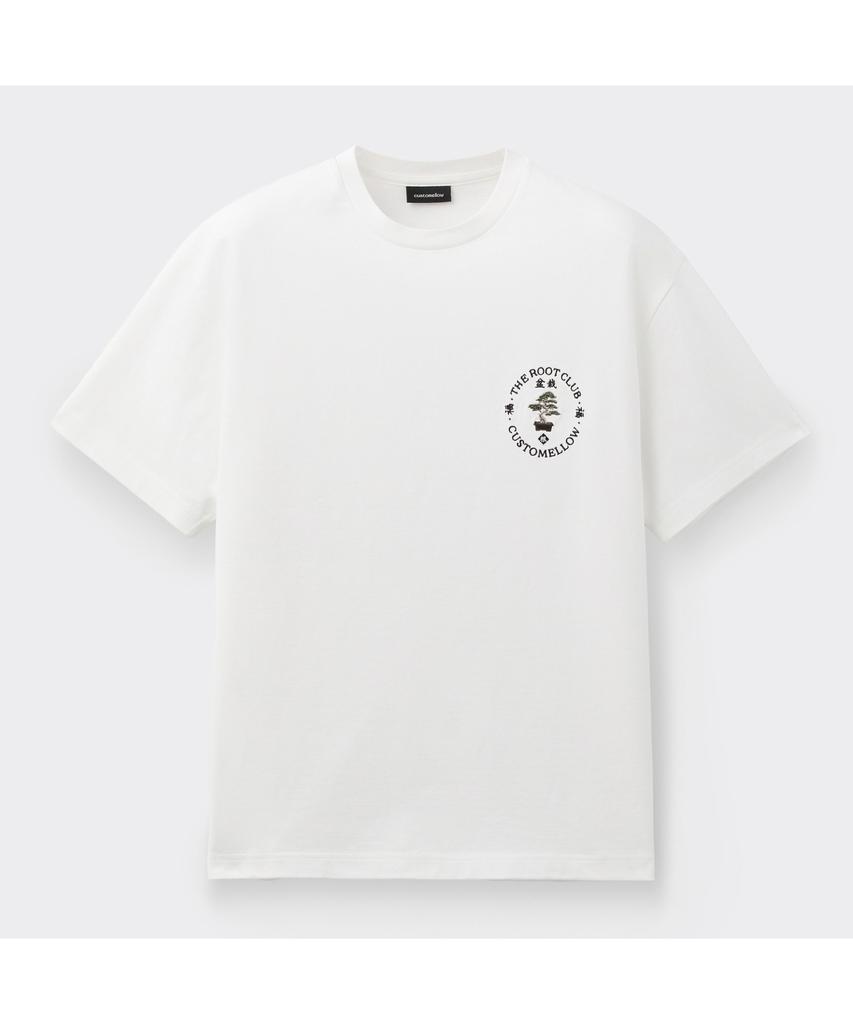Keoseuuteommellou [Trc Bonsai] White Embroidery T-Shirt Cwtam26592Whx